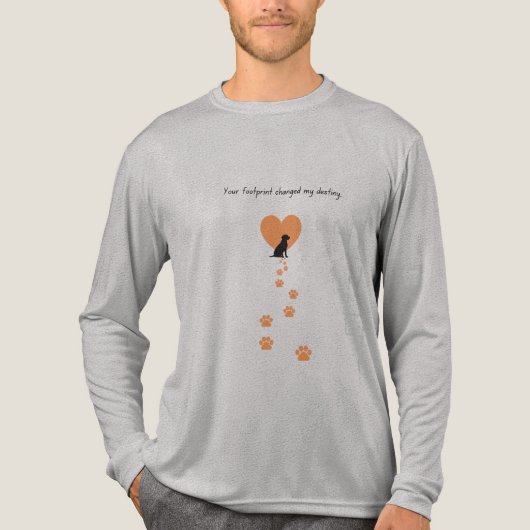 Your footprint changed my destiny Tri-Blend shirt (Vorderseite)