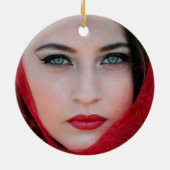 YOUR FOTO 2020 Face Mask Personalisiert Keramik Ornament (Hinten)