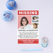 YOUR Fotos & Text "MISSING" flyers Flyer (Einzeln)