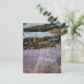 Your Friend Forever mixed media collage Postkarte (Stehend Vorderseite)