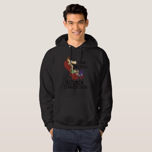 Your Friendly Recliner Commentator Hoodie (Vorne ganz)