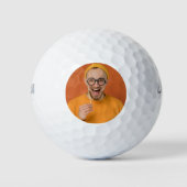 Your Funny Photo Selfie Upload Golfball (Vorderseite)