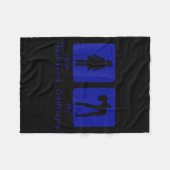 Your Girlfriend Normal - My Girlfriend Y Funny Boy Fleecedecke (Vorderseite (Horizontal))