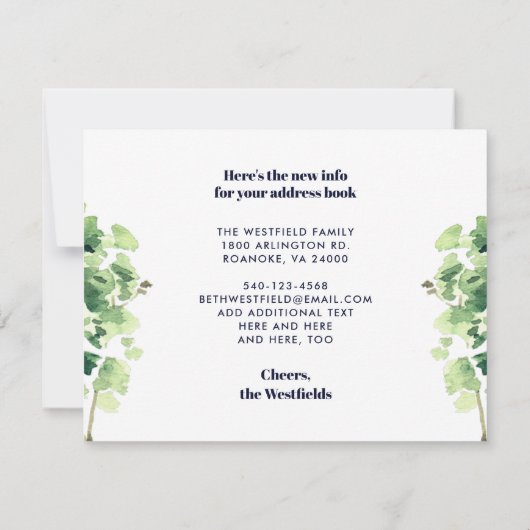 Your Guest Room Has Moved to the Lake New Home Ankündigung (Rückseite)