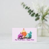 Your Happy Chicken Funny Business Cards Example Visitenkarte (Stehend Vorderseite)