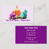 Your Happy Chicken Funny Business Cards Example Visitenkarte (Vorne/Hinten)