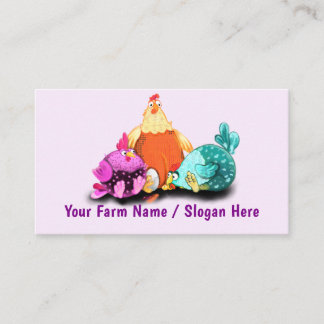 Your Happy Chicken Funny Business Cards Example Visitenkarte