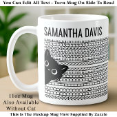 Your Hidden Message & Name, Cat Lover Kaffeetasse