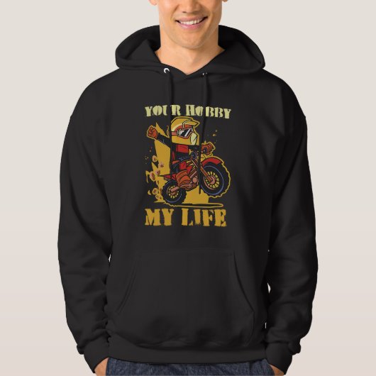 Your Hobby My Life Enduro Motocross Hoodie (Vorderseite)