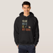 Your Hole Is My Goal Cornhole Dad Cornhole Champio Hoodie (Vorne ganz)