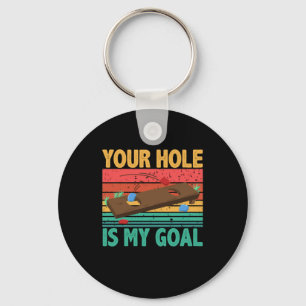 Your Hole Is My Goal Cornhole Team Bean Bag Lover Schlüsselanhänger