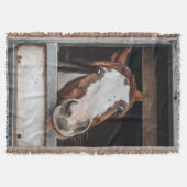 Your Horse Photo Pony Custom Equestrian Gift Decke (Vorderseite)