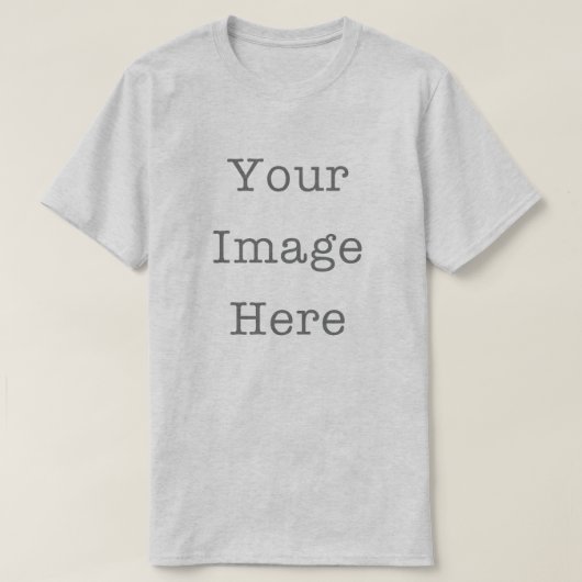 Your Image Here Customizable Personalized Ash T-Shirt (Design vorne)