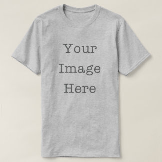 Your Image Here Customizable Personalized Grey T-Shirt