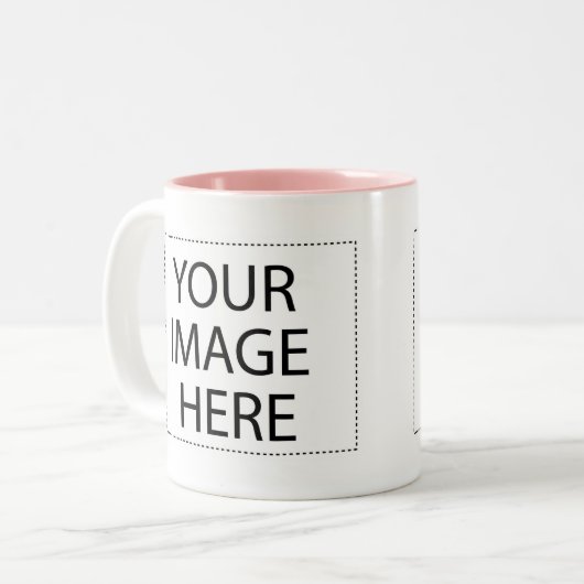 Your Image Here Zweifarbige Tasse (Vorderseite Links)