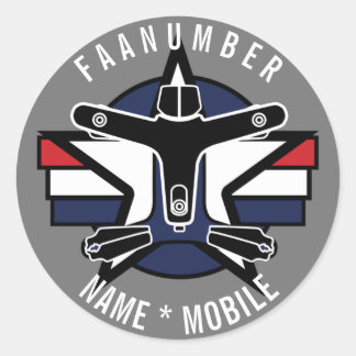 Your input Drone Sticker with CREATIVE DRONE logo