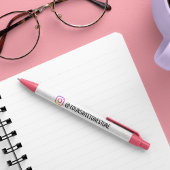 Your Instagram Handle Name & Social Media Icon Kugelschreiber