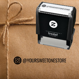 Your Instagram Name Label & Logo Icon Baranded Permastempel