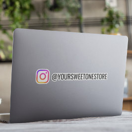 Your Instagram Name Social Media Logo Icon  Aufkleber