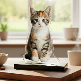 Your Kitten Photo Acrylic Cut Out Statue Freistehende Fotoskulptur