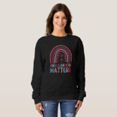 Your Laughter Matters Boho Rainbow Semicolon Sweatshirt (Vorne ganz)