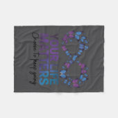 Your Life Choose To Keep On Going Suicide Preventi Fleecedecke (Vorderseite (Horizontal))