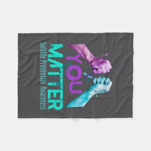 Your Life Choose To Keep On Going Suicide Preventi Fleecedecke (Vorderseite (Horizontal))