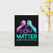 Your Life Choose To Keep On Going Suicide Preventi Karte (Gelbe Blume)