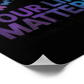 Your Life Choose To Keep On Going Suicide Preventi Poster (Ecke)