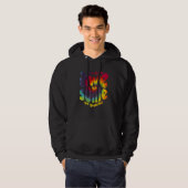 Your Life Is Awesome Be Grateful Tie Dye Motivatio Hoodie (Vorne ganz)
