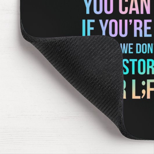 Your Life Matters Happy Suicide Awareness Support Mousepad (Ecke)