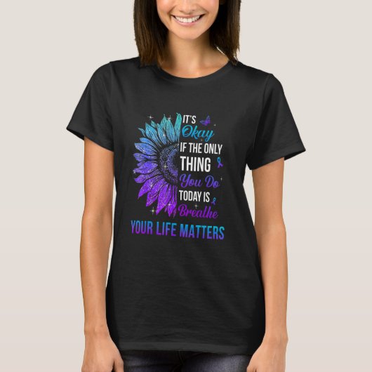 Your Life Matters Suicide Prevention Awareness Men T-Shirt (Vorderseite)