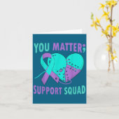 Your Life S Semicolon Suicide Prevention Awareness Karte (Gelbe Blume)