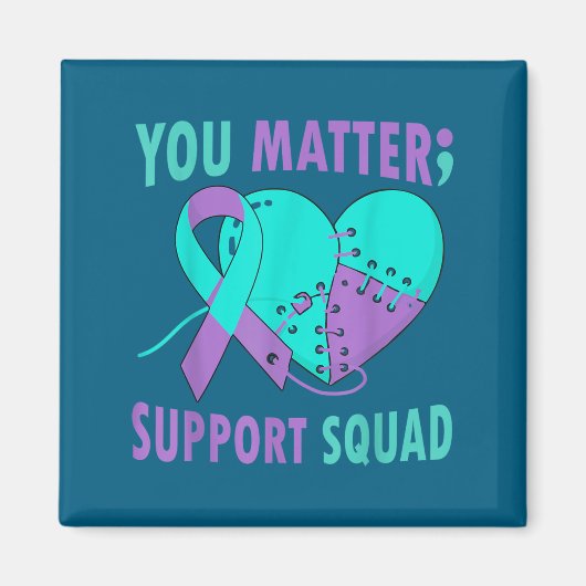 Your Life S Semicolon Suicide Prevention Awareness Magnet (Vorne)