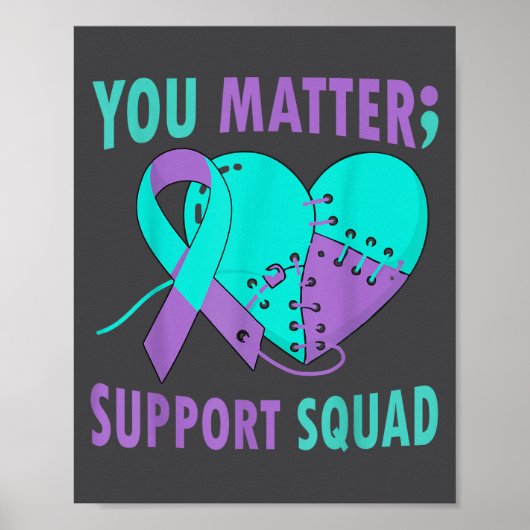 Your Life S Semicolon Suicide Prevention Awareness Poster (Vorne)