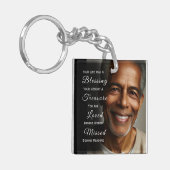 Your Life was a Blessing Photo Memorial Schlüsselanhänger (Vorderseite links)