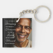 Your Life was a Blessing Photo Memorial Schlüsselanhänger (Rückseite)