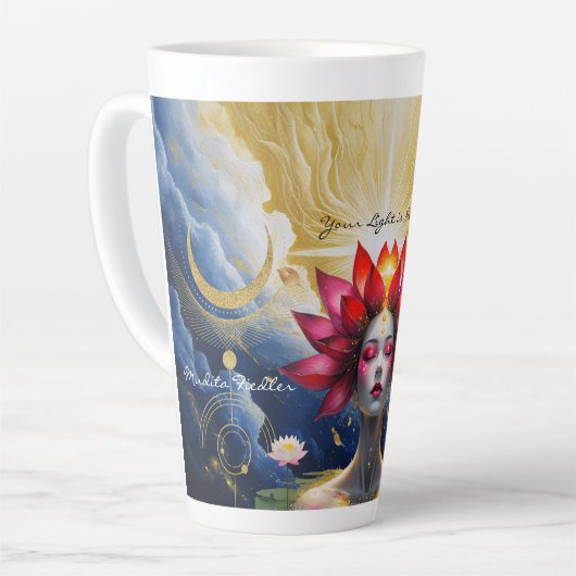 Your Light Is Needed-Latte Mug Milchtasse (Linke Ecke)