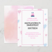 Your little favorite's birthday invitation (Vorne/Hinten)