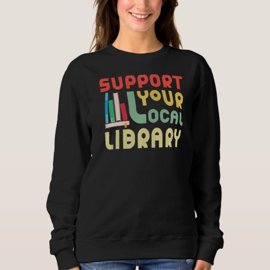 Your Local Library Buchary Bookworm Medium Sweatshirt (Vorderseite)