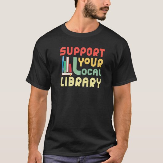 Your Local Library Buchary Bookworm Medium T-Shirt (Vorderseite)