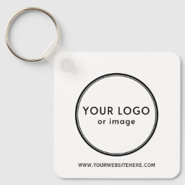 Your logo and custom text schlüsselanhänger