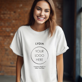 Your Logo Business Branding Promotion with Name T-Shirt