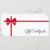Your Logo Custom Business Gift Certificate (Vorne/Hinten)