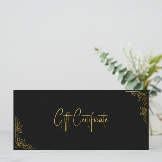 Your Logo Custom Business Gift Certificate (Stehend Vorderseite)