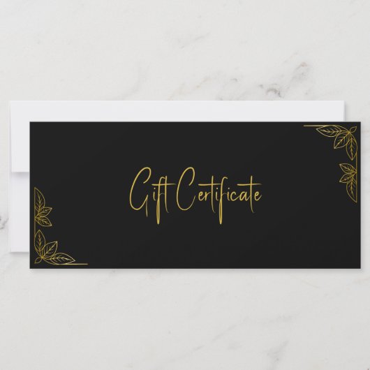Your Logo Custom Business Gift Certificate (Vorderseite)