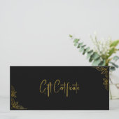Your Logo Custom Business Gift Certificate (Stehend Vorderseite)
