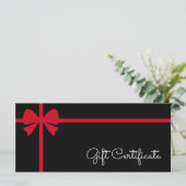Your Logo Custom Business Gift Certificate (Stehend Vorderseite)