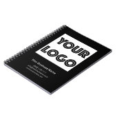  Your Logo Custom Business Marketing Black Notizblock (Linke Seite)