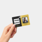 Your Logo Custom Business Marketing Employee Ausweis (Handheld)